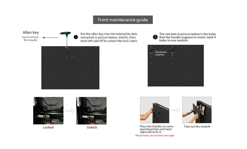 OF800-LED-screen maintenance