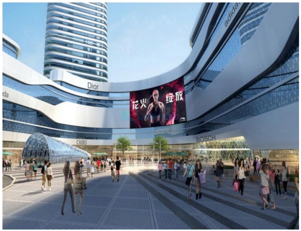 curved led screen for shopping mall2