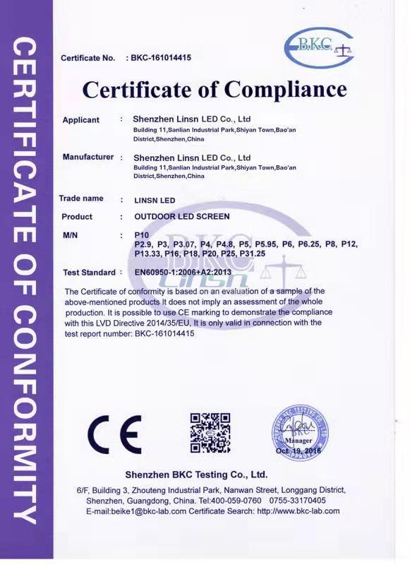 Xingwei LED Certificates