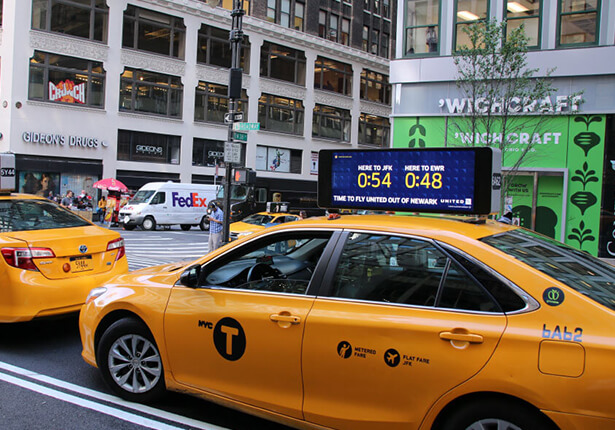 taxi roof led display