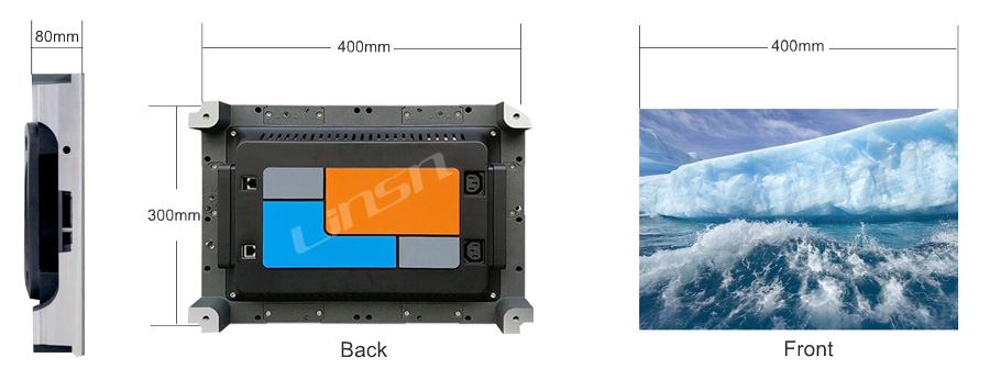 400mx300mm small pixel LED display