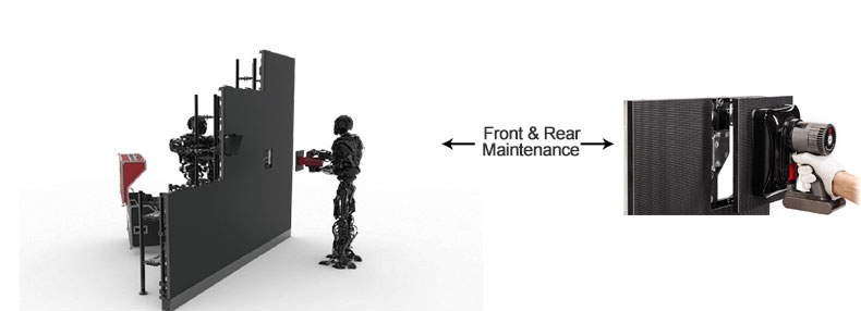 dual Maintenance rental LED display