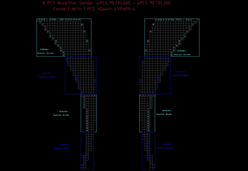 LED display modules connecting methods