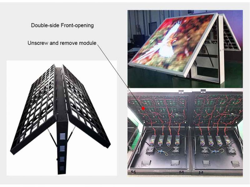 Double-side front opening LED Display