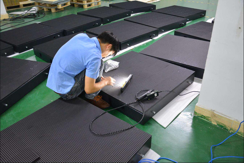 Front service LED module production process