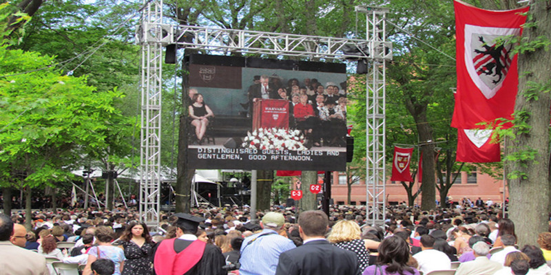 hanging LED rental screen for outdoor performance