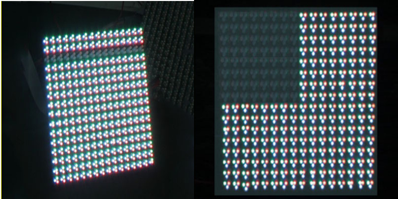 Line missing and part missing of LED display module