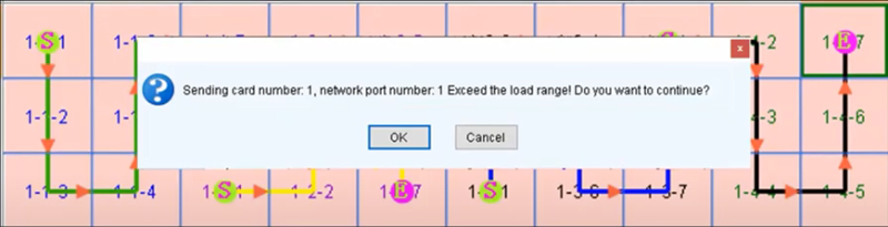 LED display wrong connection