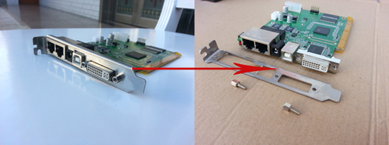 fix board off from the led sending card