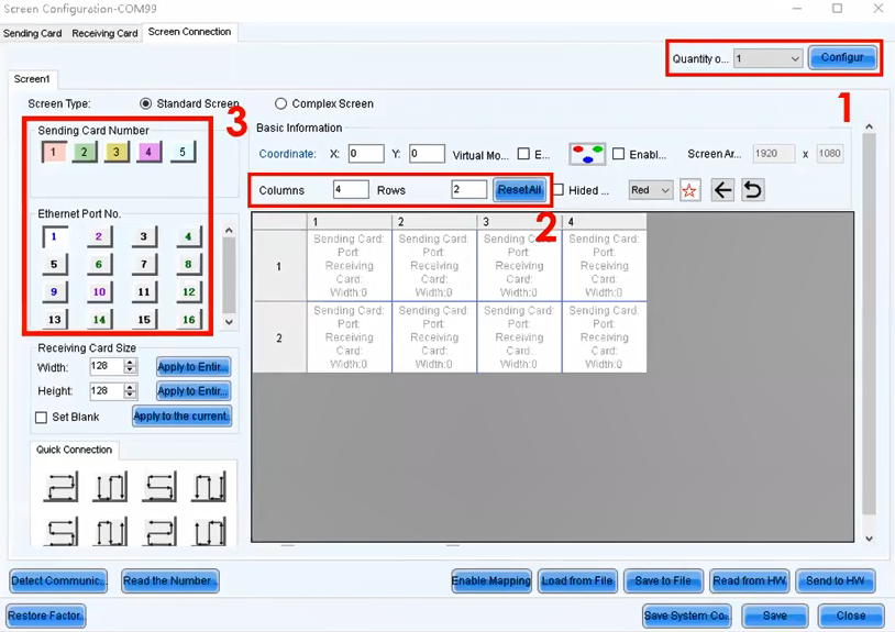 led display connection