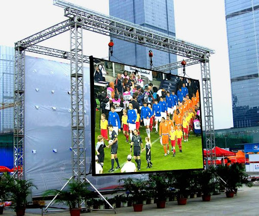 led screen installation