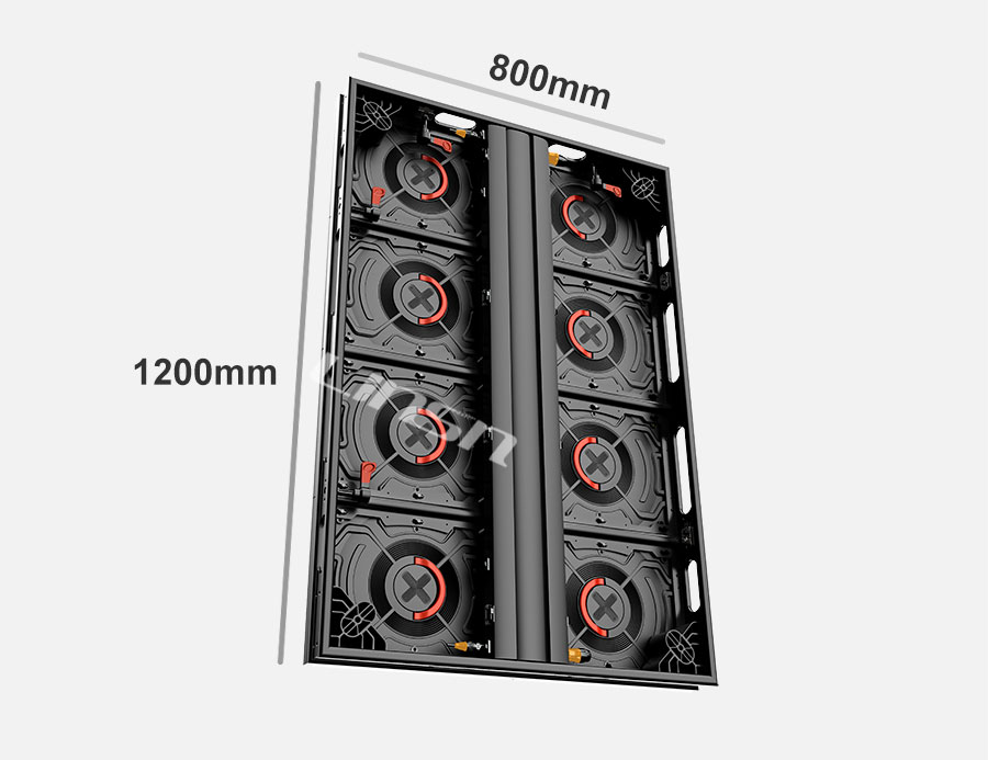 800*1200mm LED display cabinet