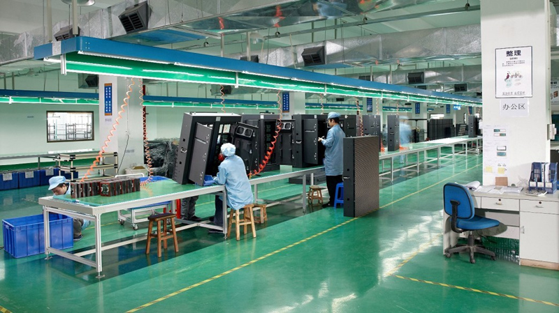 led screen production factory