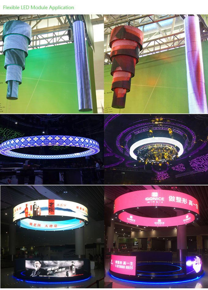 Flexible LED display application